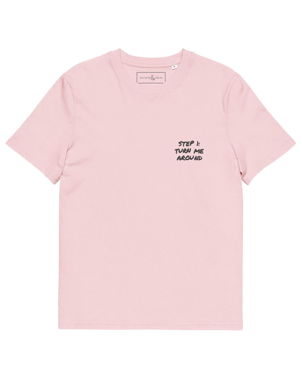 Anchor and Crew Pink Cotton Actually Nevermind Annotations Organic Cotton T-Shirt