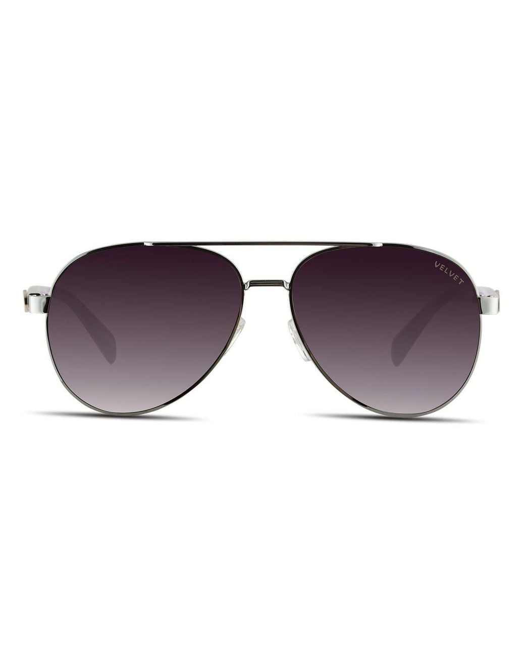 Velvet Eyewear Purple Aviator Sunglass Style