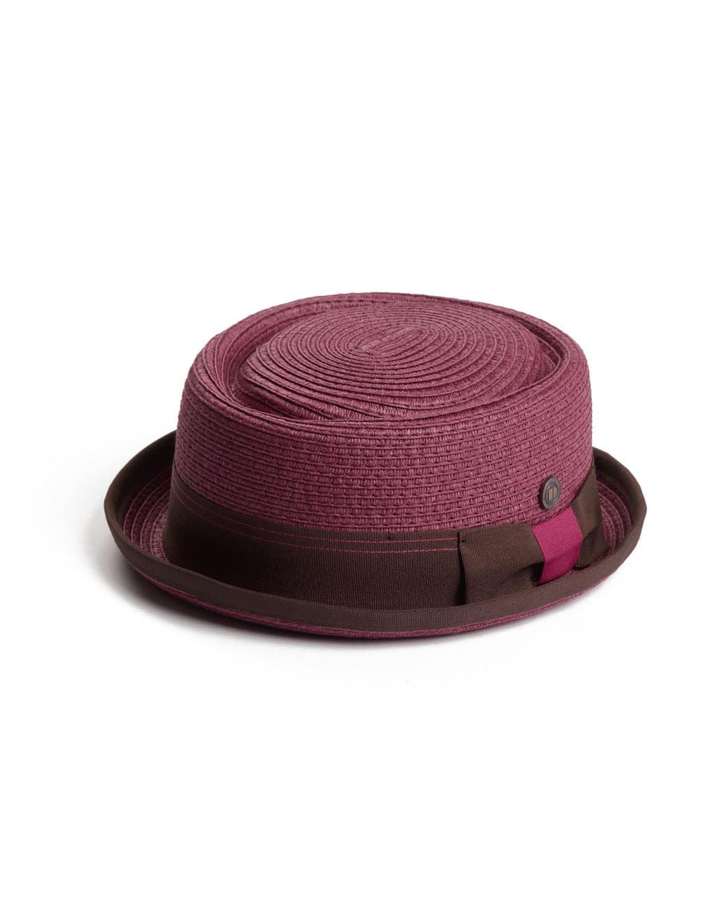 Dasmarca Hats Purple Dasmarca Rico Summer Telescope Crown Lightweight Breathable Rude-Boy Mod Porkpie Hat for men