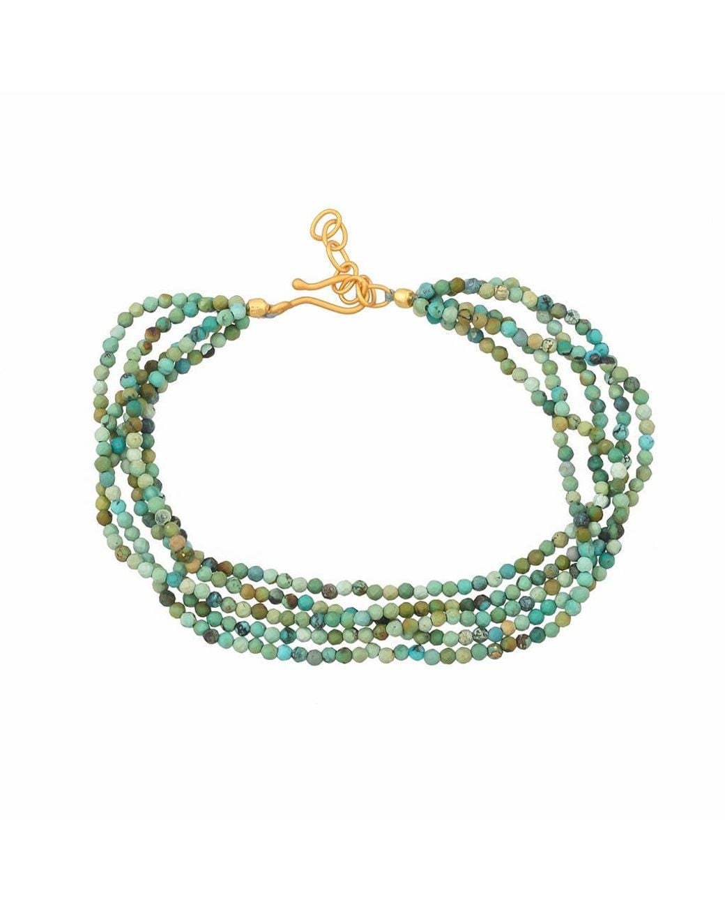 Opium Jewels Green Multi Strand Thread Bracelet