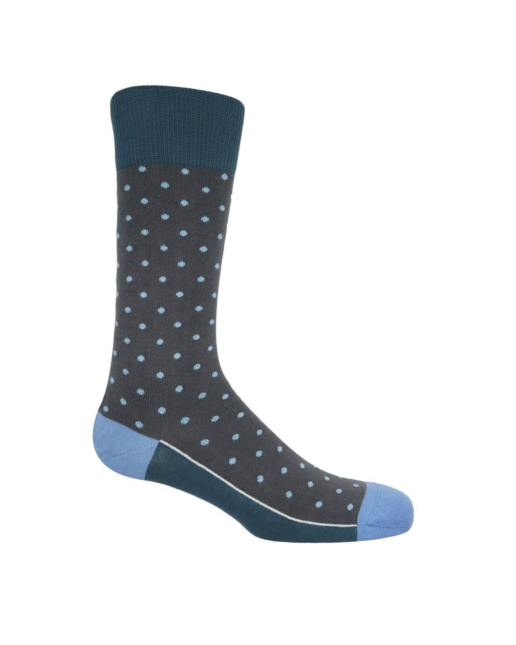 Peper Harow - Made in England Blue Pin Polka Socks Bundle – Autumn for men