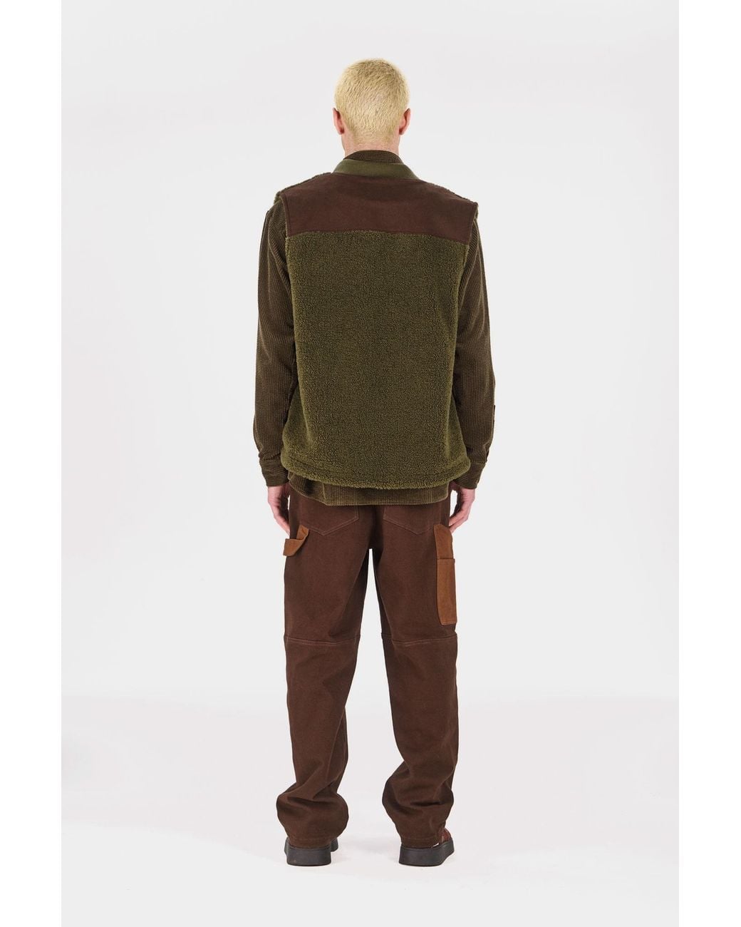 Komodo Green Jamie Recycled Fleece Gilet for men
