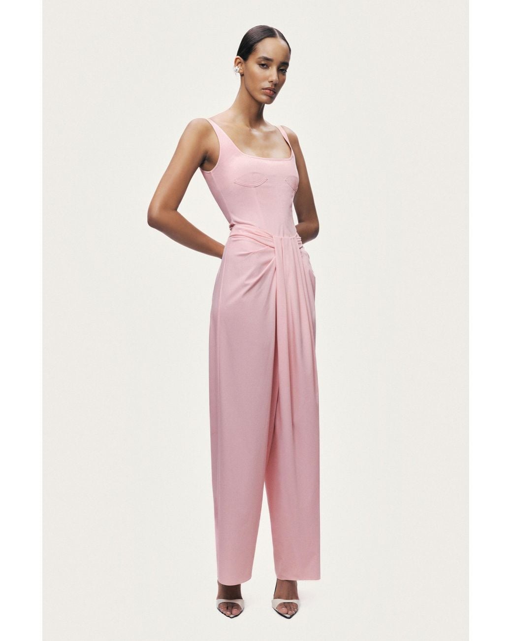 Nocturne Pink Boned Detail Bodysuit