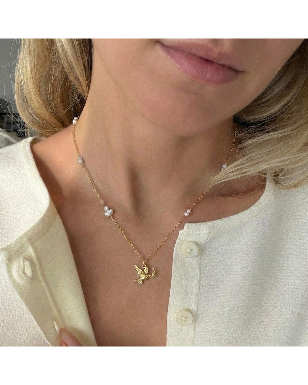 With Love Darling Metallic Peace Gaia Necklace