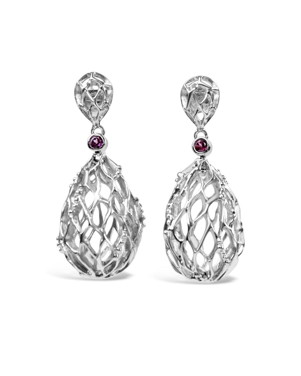 Bellus Domina Metallic Sterling Plated Balloon Earrings