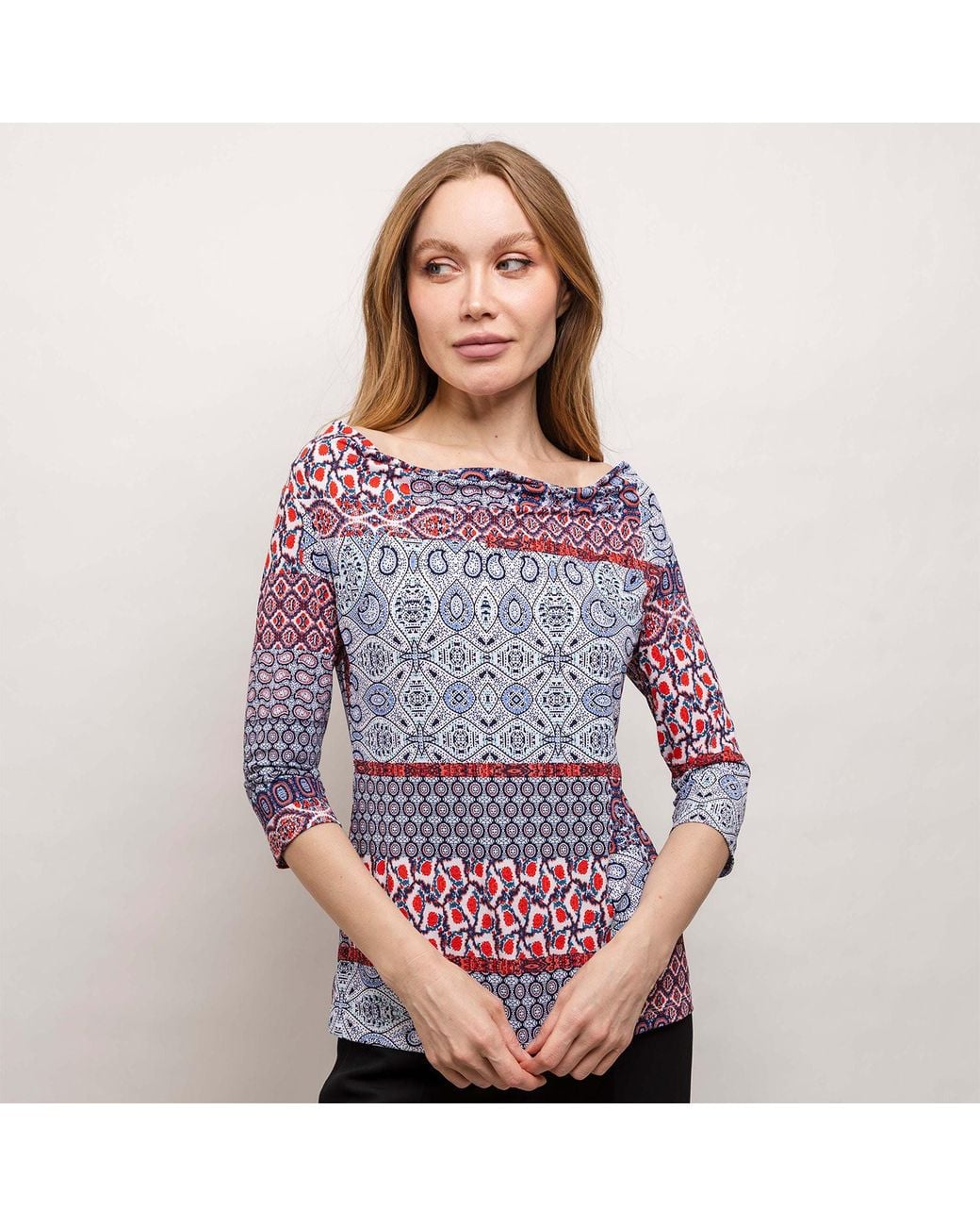 Farinaz Blue Fab Eastern Pattern