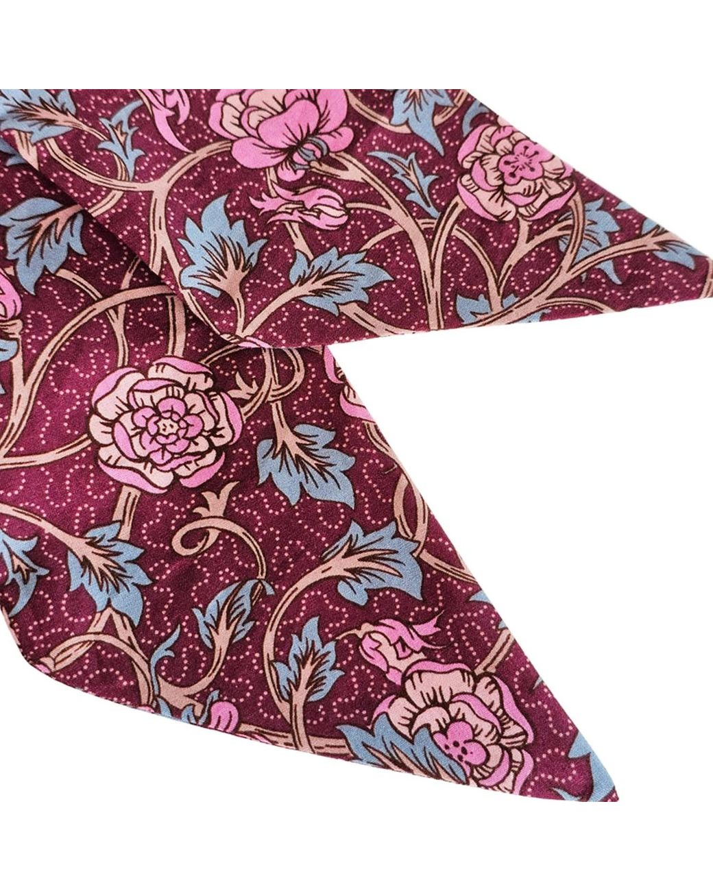 Lime Tree Design Purple Skinny Scarf Morris Rose Morris Collection