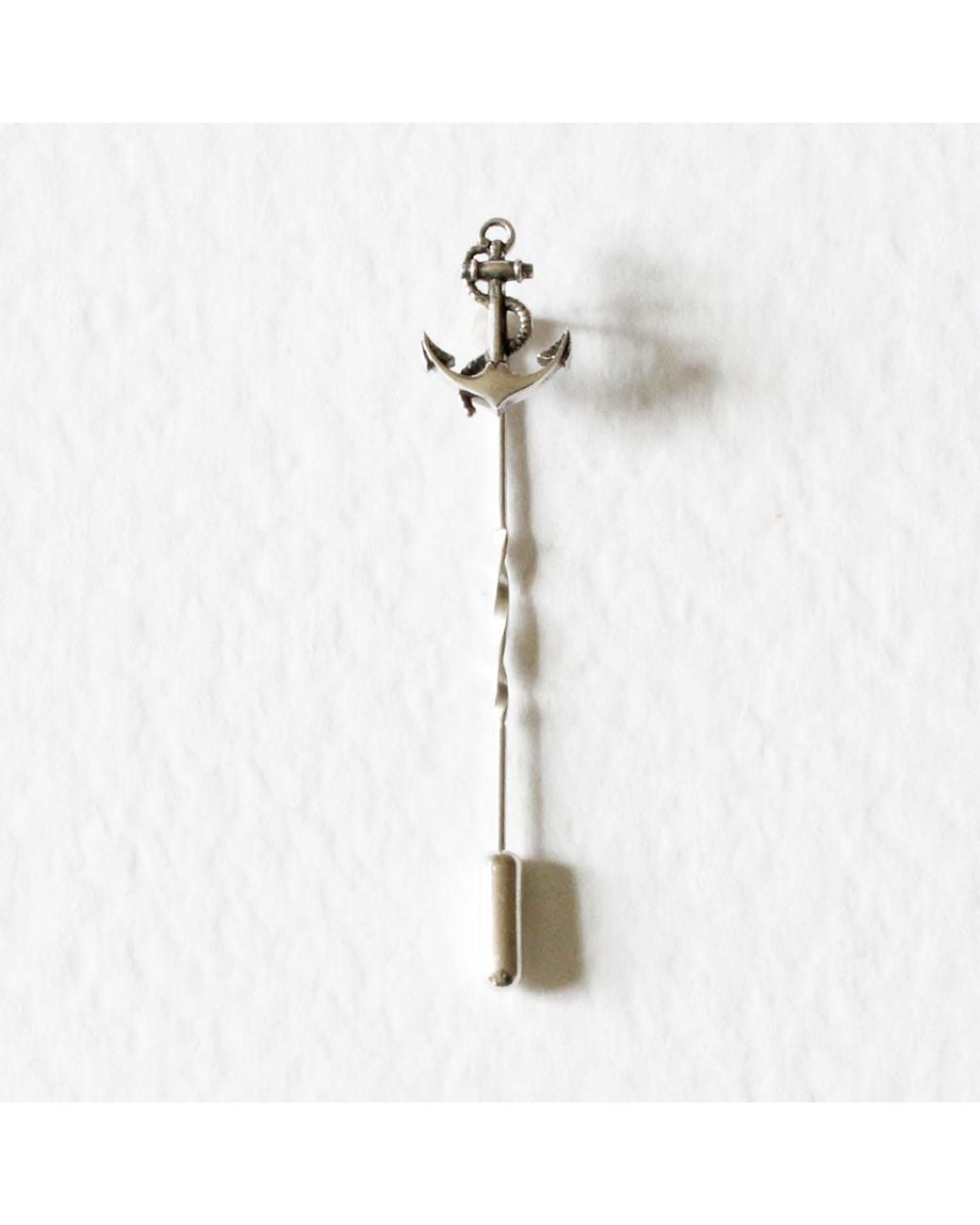 Lee Renee Metallic Anchor Tie Pin/Twist Tie Pin – for men