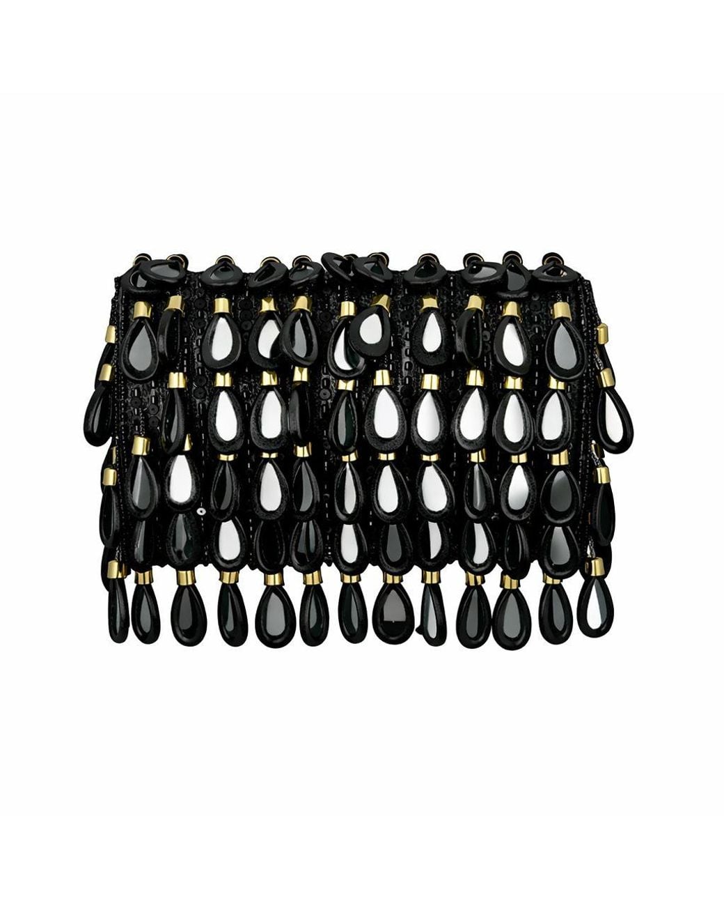 Pode Black Maharani Beaded Shoulder Bag