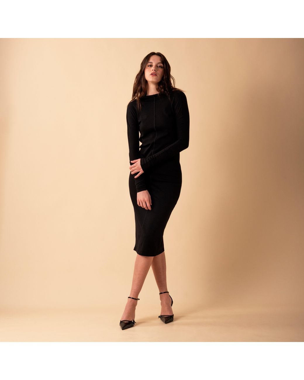 The Ethos Studio Black Sarah Dress