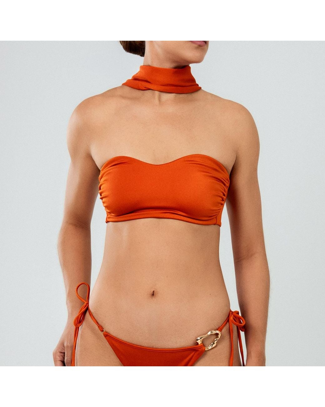 Duskitten Orange Siren Of Nebula Bandeau Top