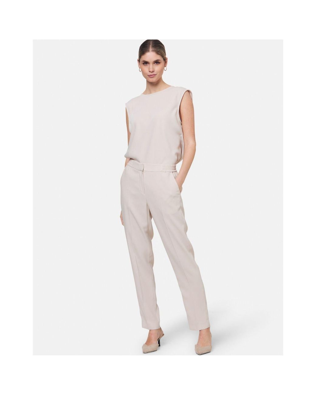 Helen Mcalinden Gray Neutrals Ann Natural Pearl Trousers