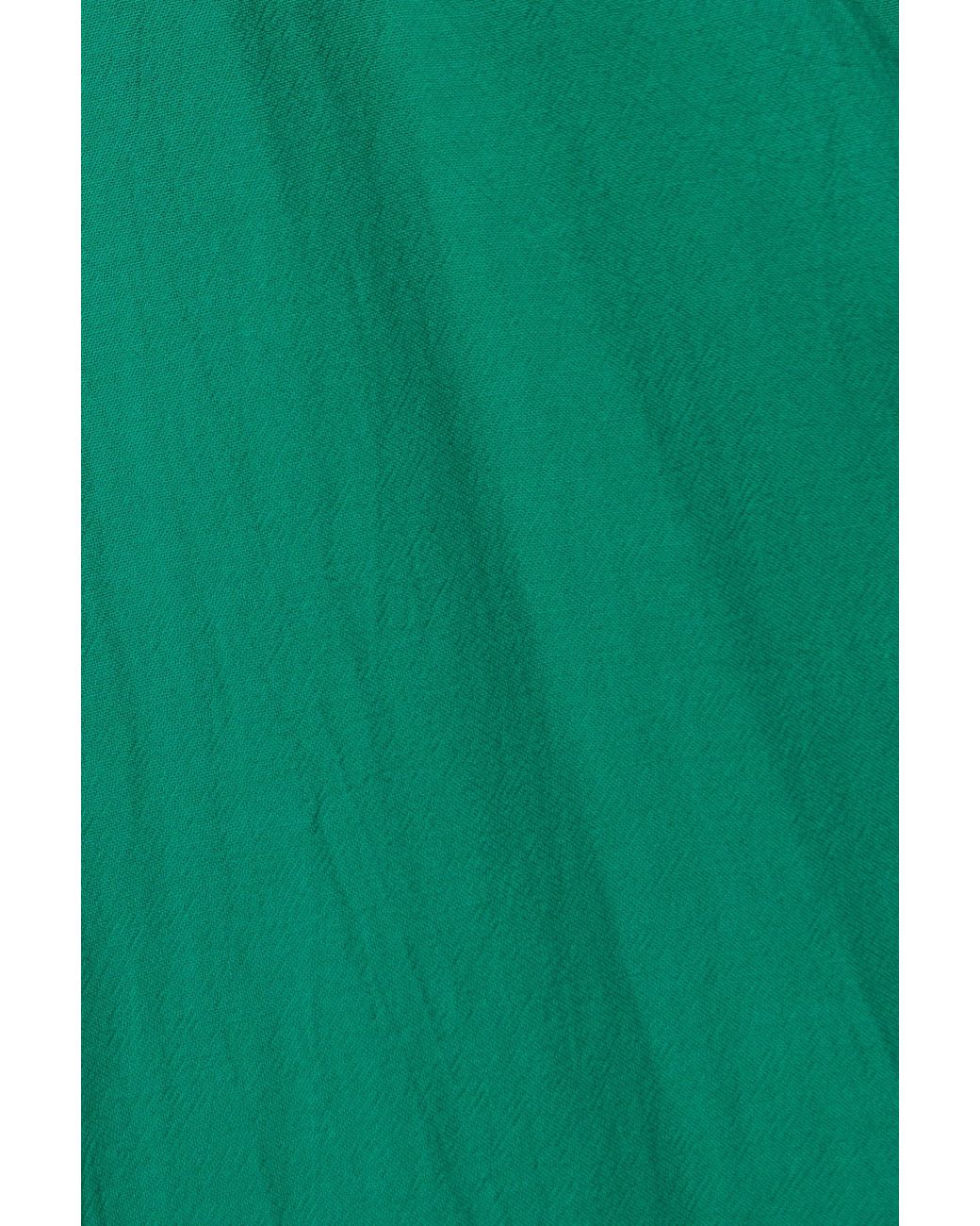 Louche Green Soumia Jersey Bodice And Recycled Cotton Skirt Midaxi Dress