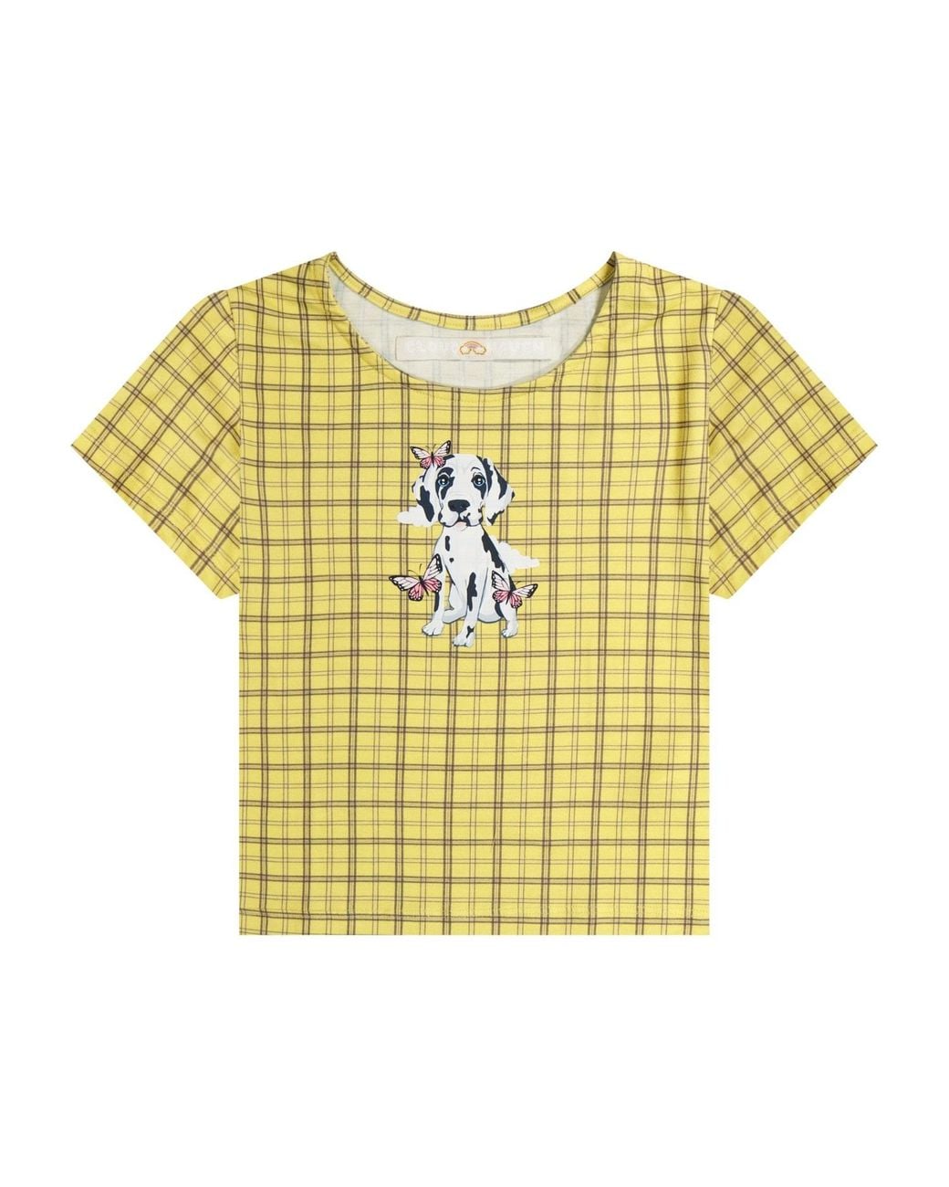 Cloud Haven Yellow Plaid Sweet Dane Tee