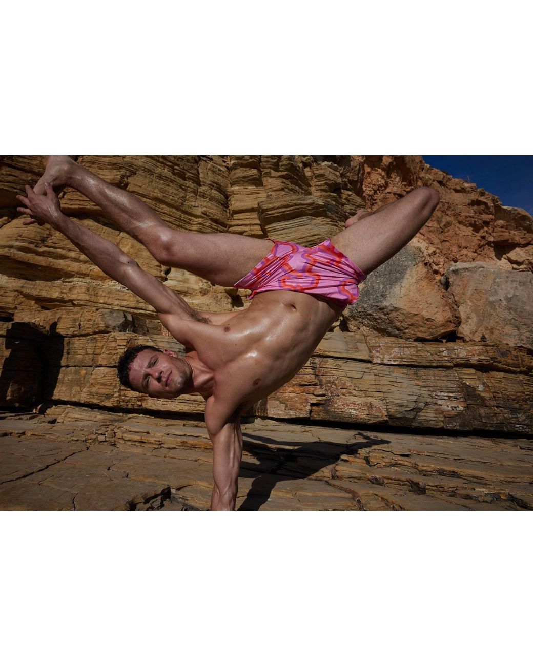 Julia Clancey Red South Bay Boardie for men