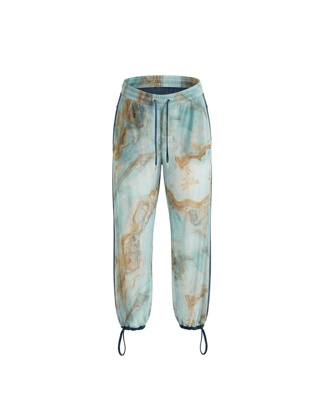 Serotone Swim Blue Swim Cover Up Mesh Drawcord Joggers