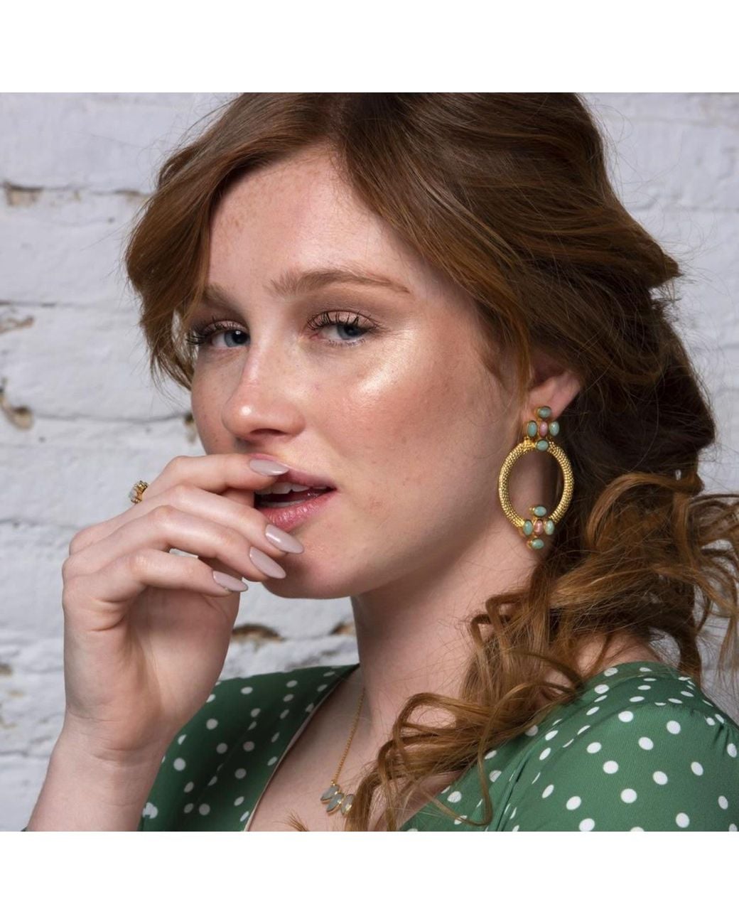 Lavani Jewels Multicolor Rose Madison Hoops