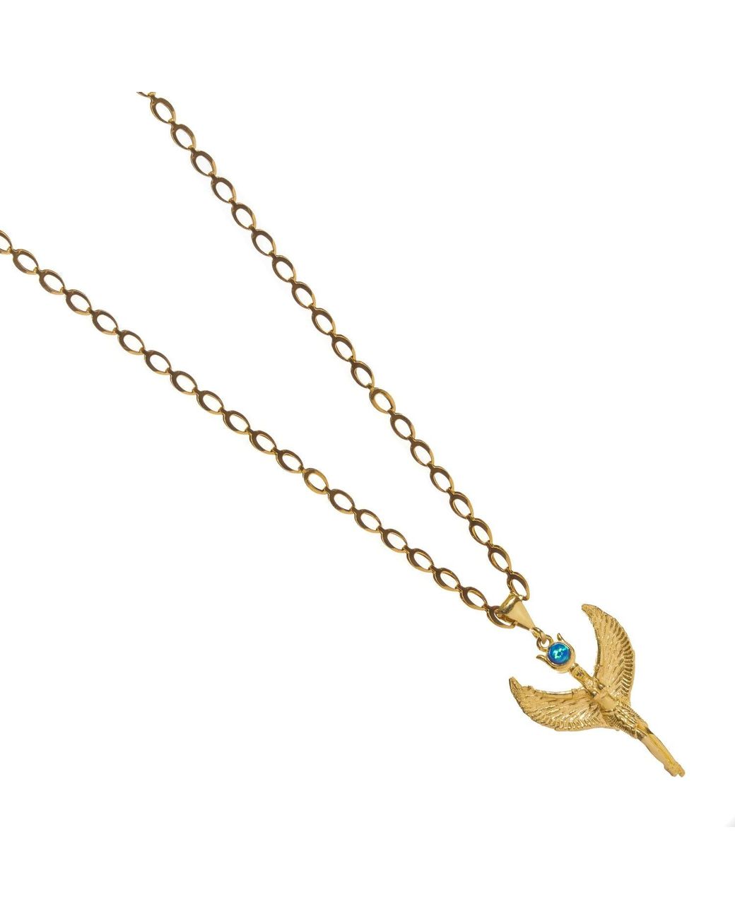 Ebru Jewelry Metallic Isis Goddess Opal Pendant Necklace