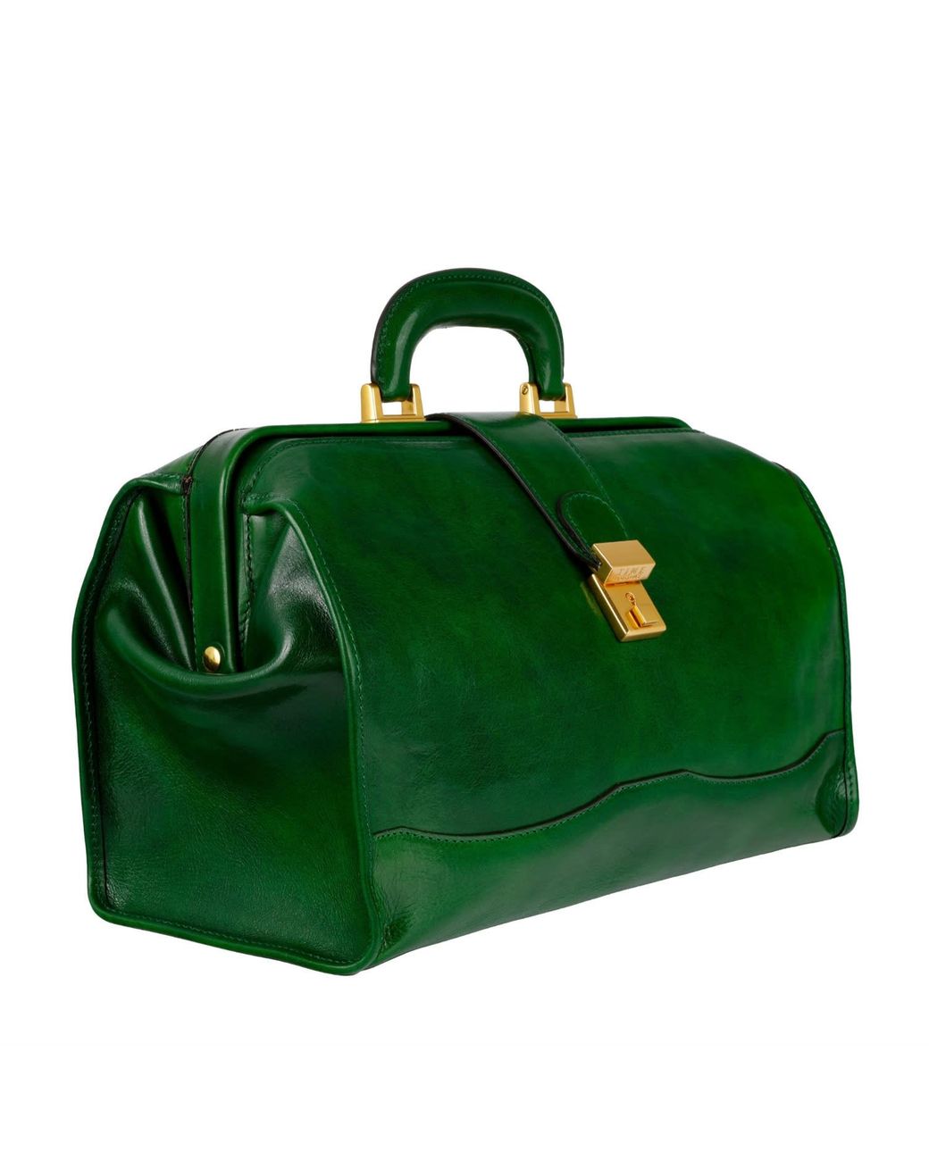 Time Resistance Green Small Leather Doctor Bag For