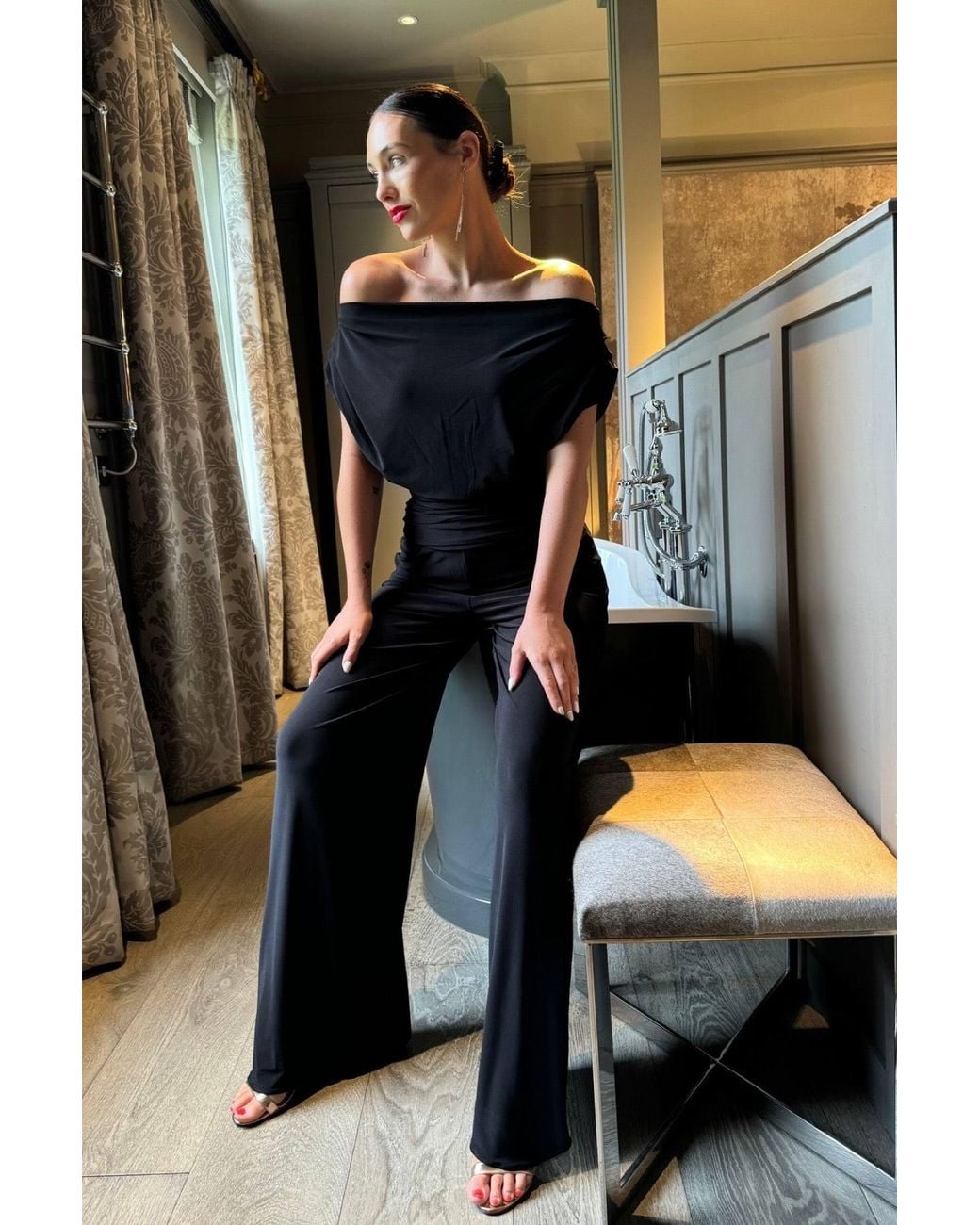 Atom Label Black Carbon Jumpsuit