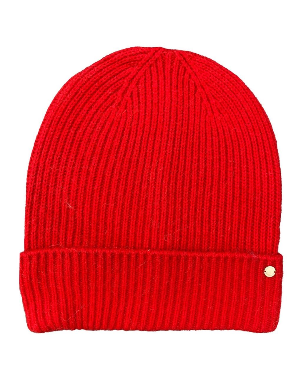 tirillm Red Holly Rib Knitted Cashmere Hat