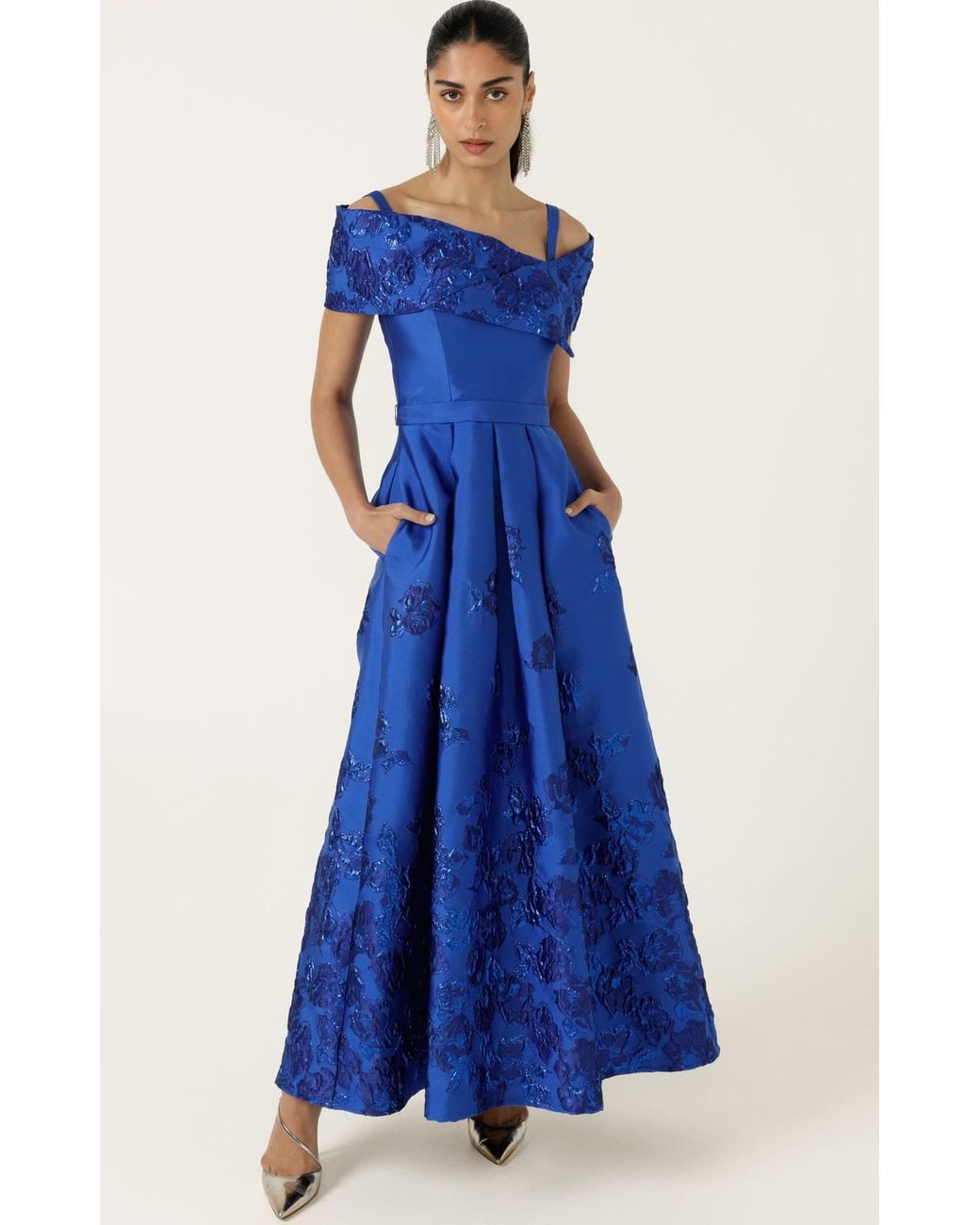 SACHA DRAKE Blue Pialle Gown