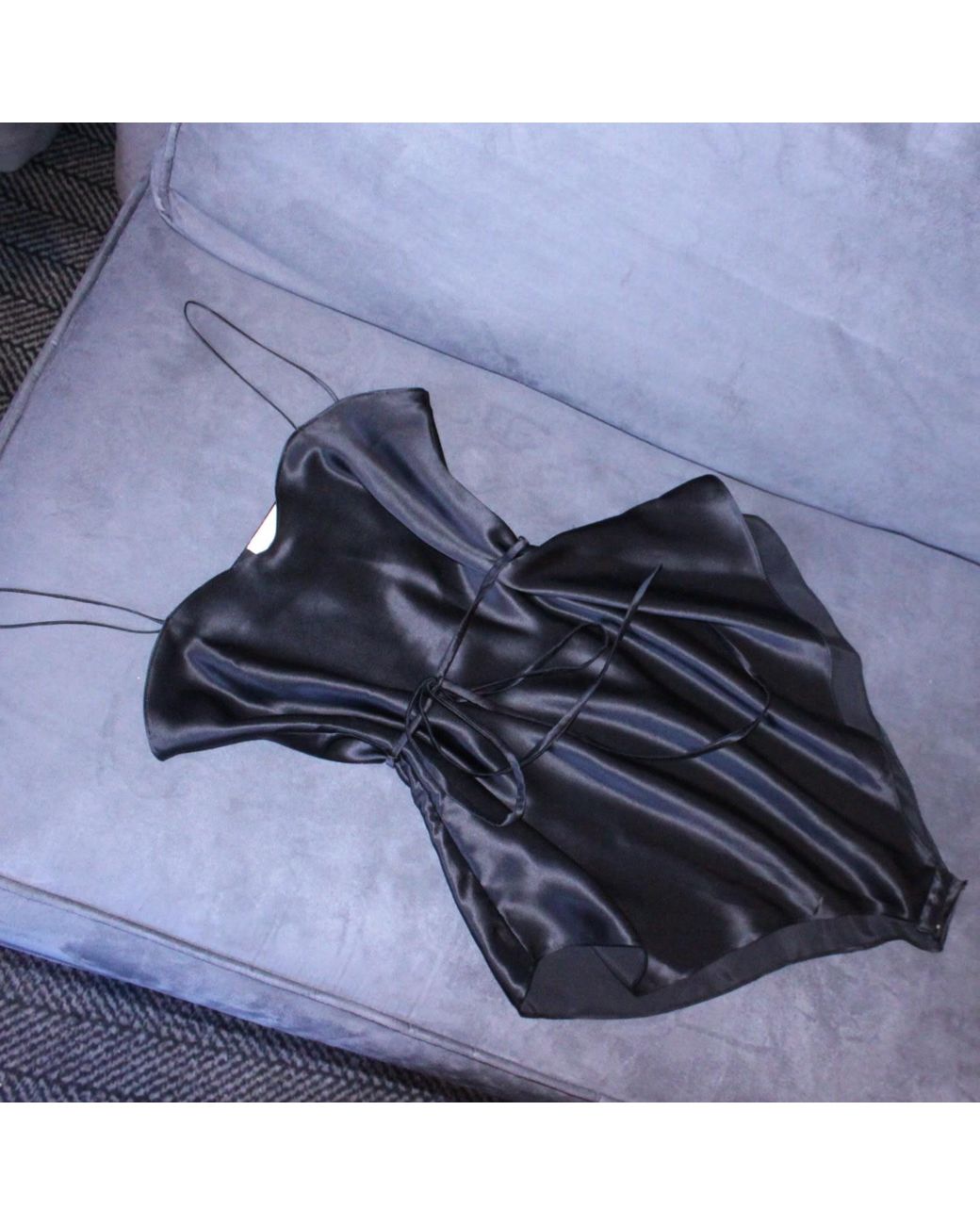 Maguy De Chadirac Black Classic Silk Teddy