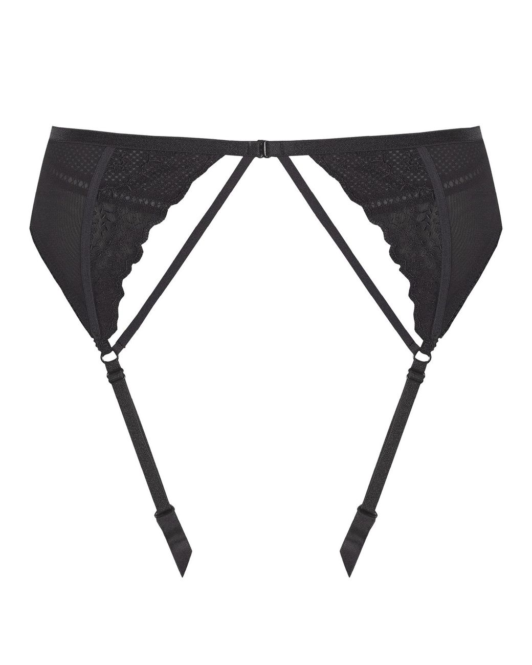 BonBon Lingerie Black Mara Suspender Belt