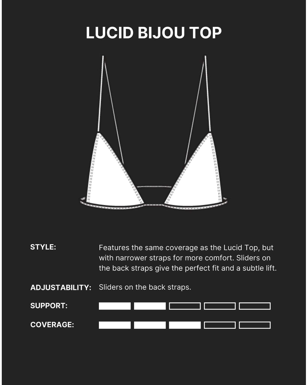 Minimale Animale Purple Lucid Bijou Bikini Top