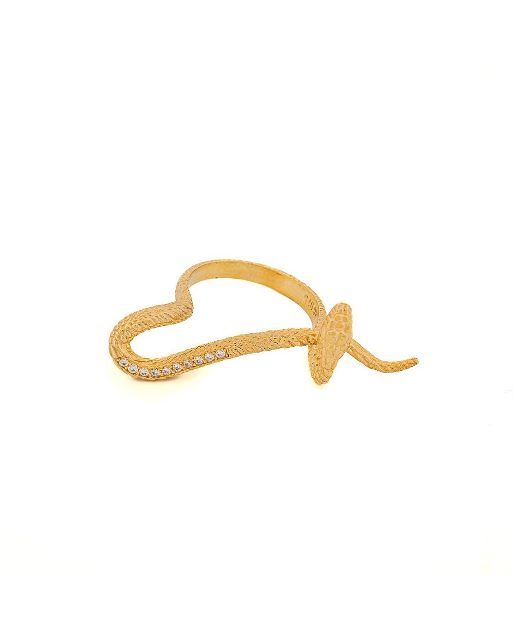 Ebru Jewelry Metallic Mythology Snake Vermeil & Diamond Design Ring