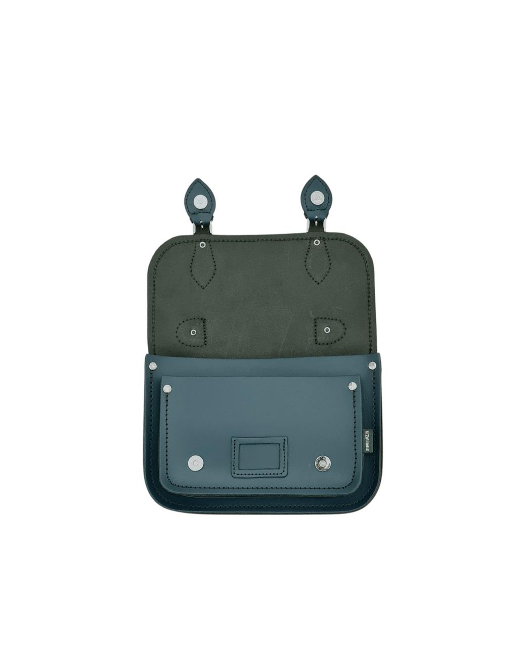 Zatchels Green Leather Midi Satchel