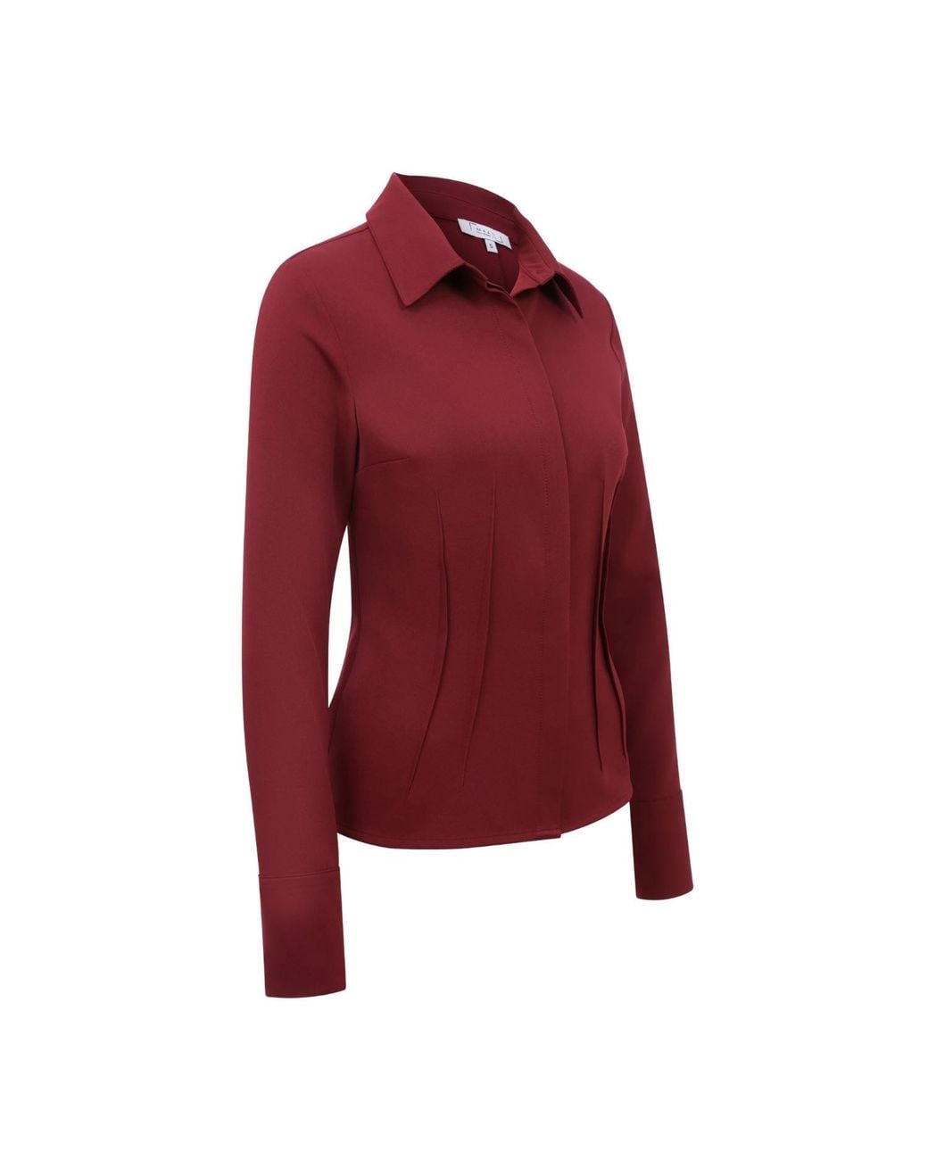 Maan Istanbul Red Concealed Button Up Shirt