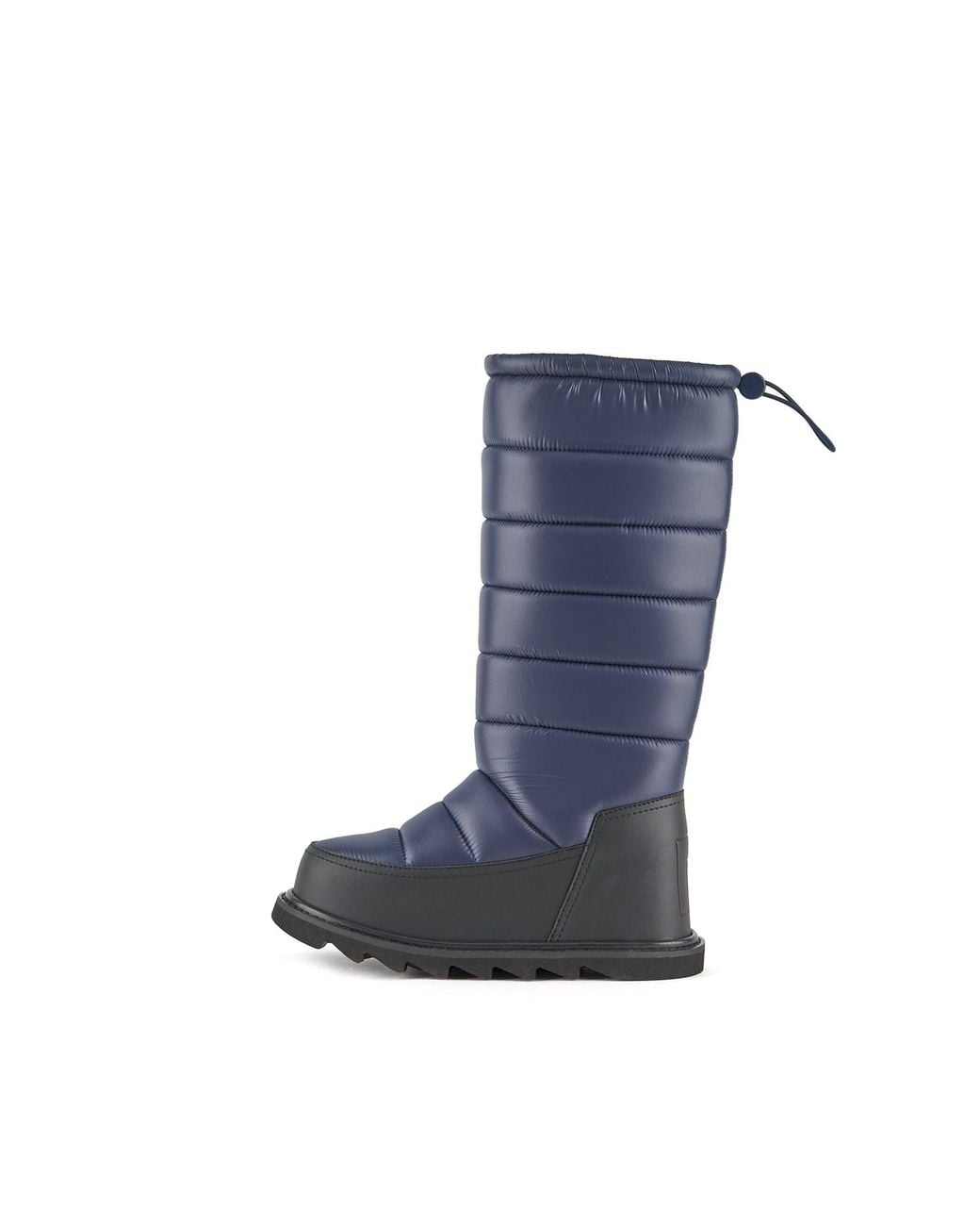 United Nude Blue Quilted Puffer Knee Boots