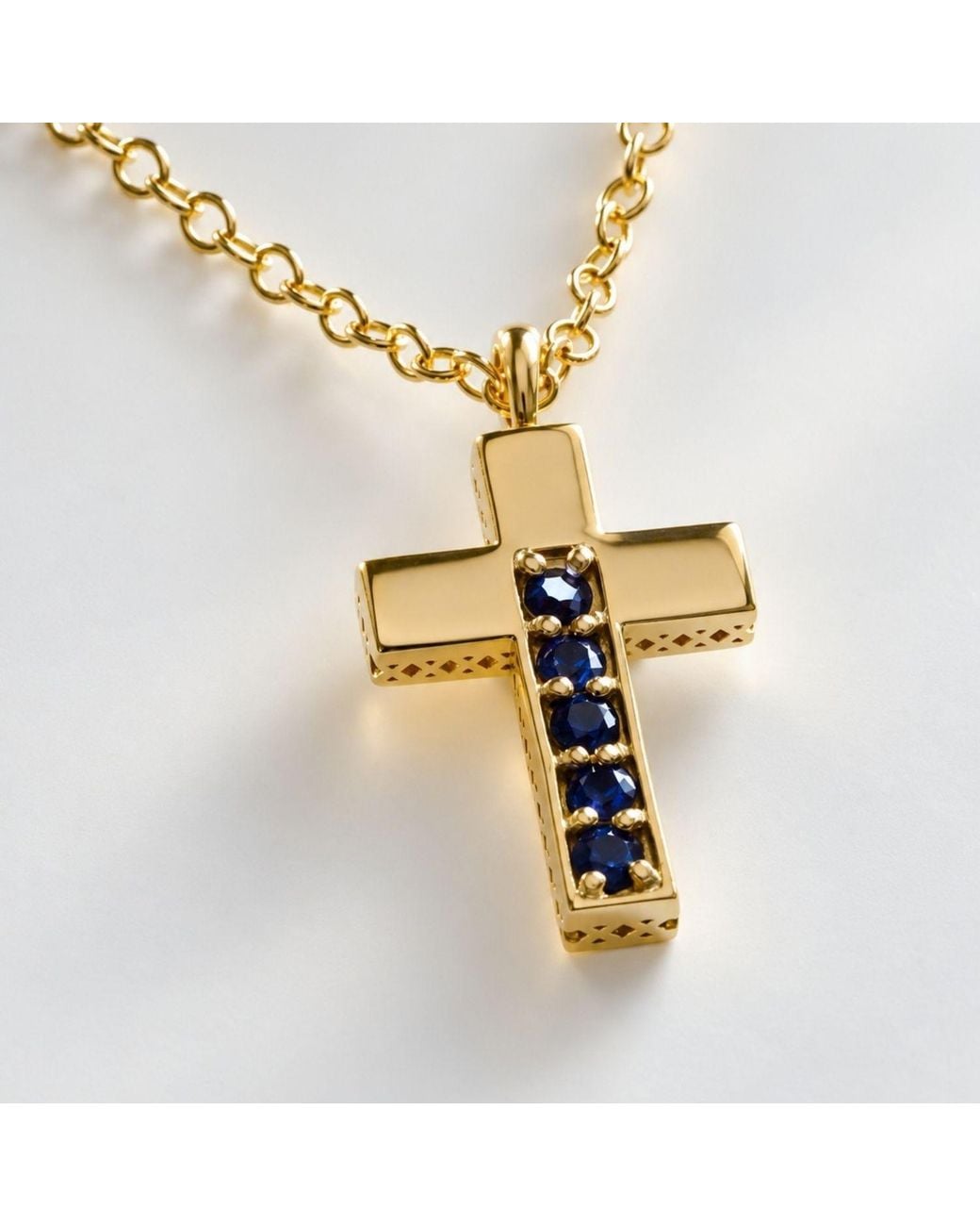 Belinda Jewelz Metallic Alexandrite Cross Pendant