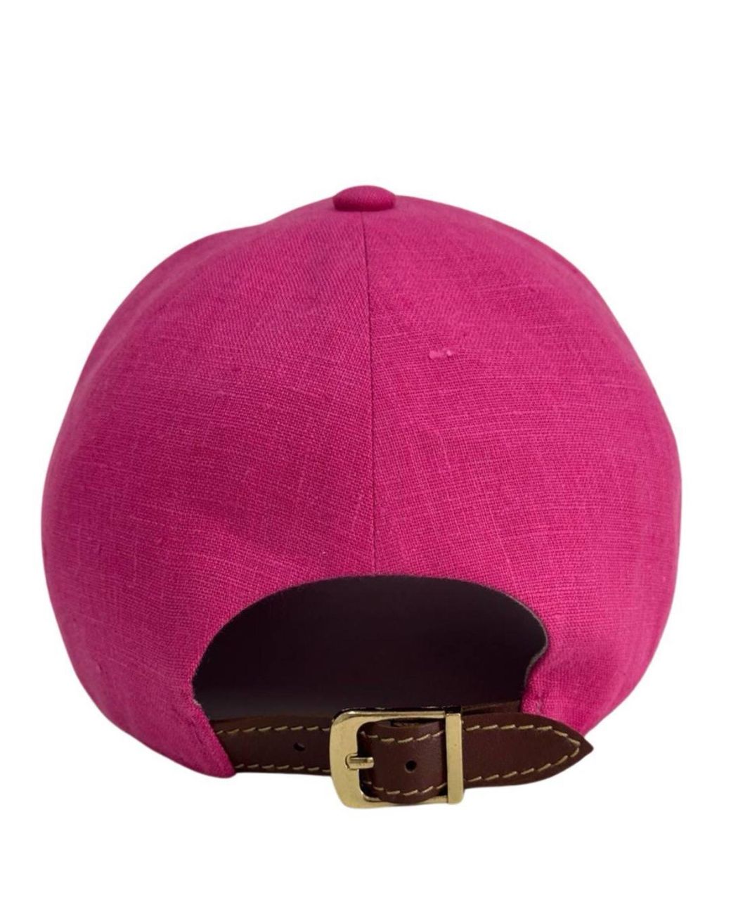 Cachemio Red Minimalist Linen Baseball Cap