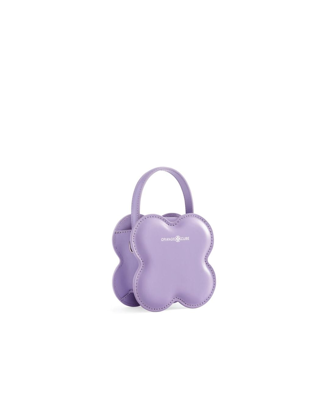 Orange Cube Purple Small Lucky Clover Handbag