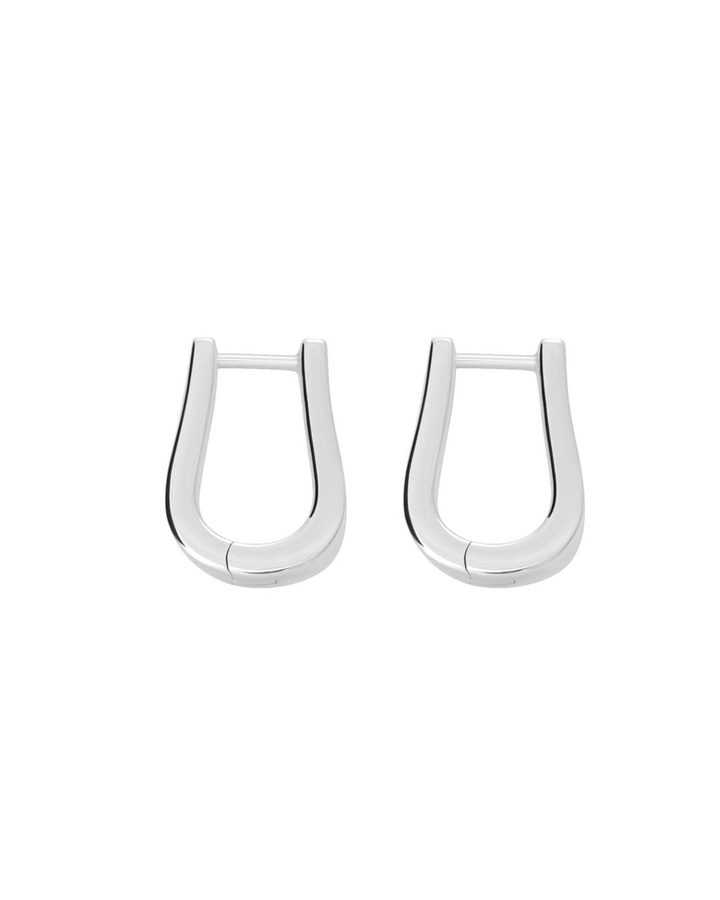 Lucy Quartermaine Metallic Solid Sterling Petal Hoops Small