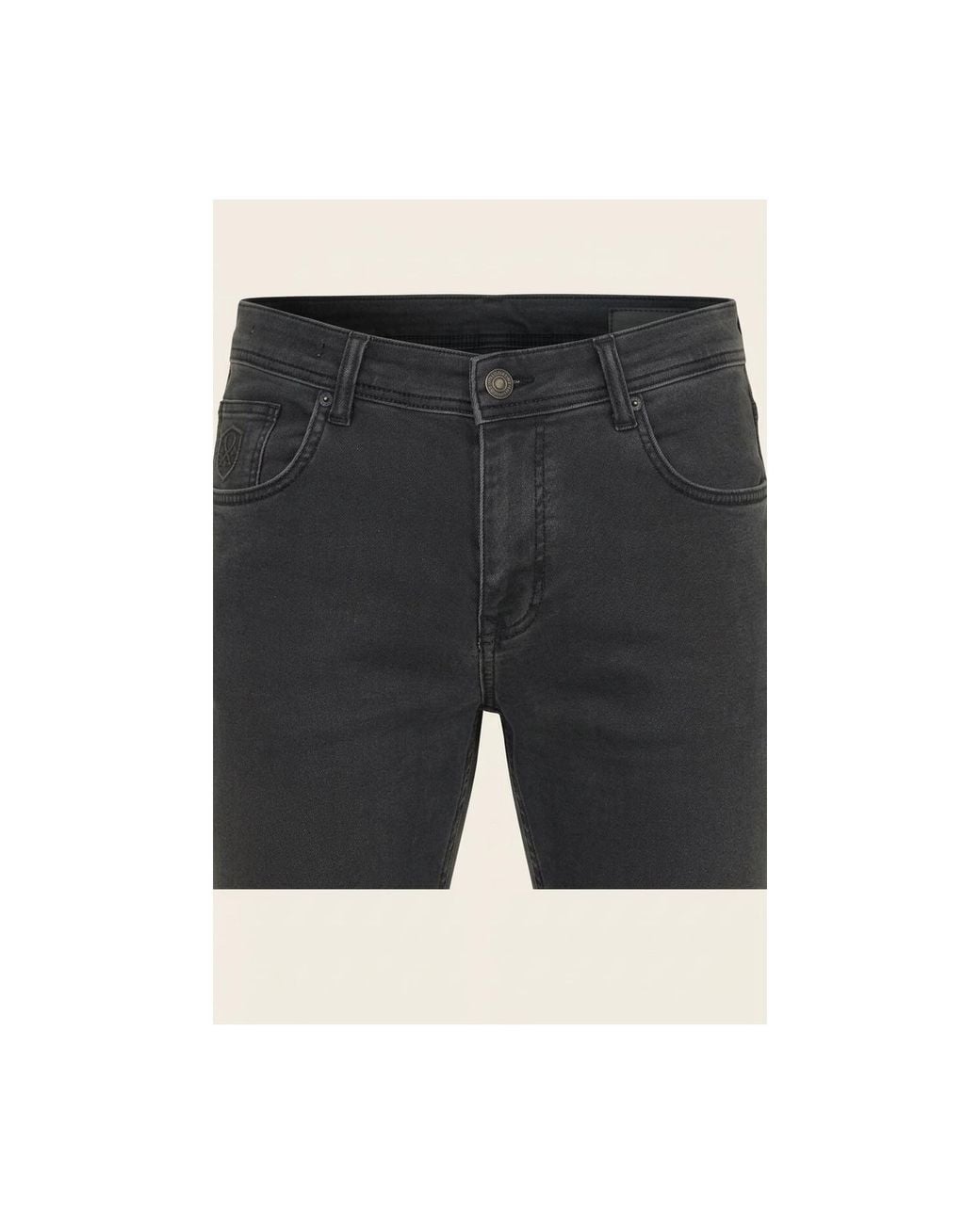 Ron Tomson Black Super Soft 5-Pocket Style Pants for men