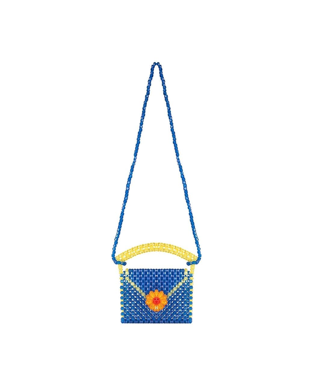 Tillie Beads Blue Bliss Mini Sunflower Bead Bag