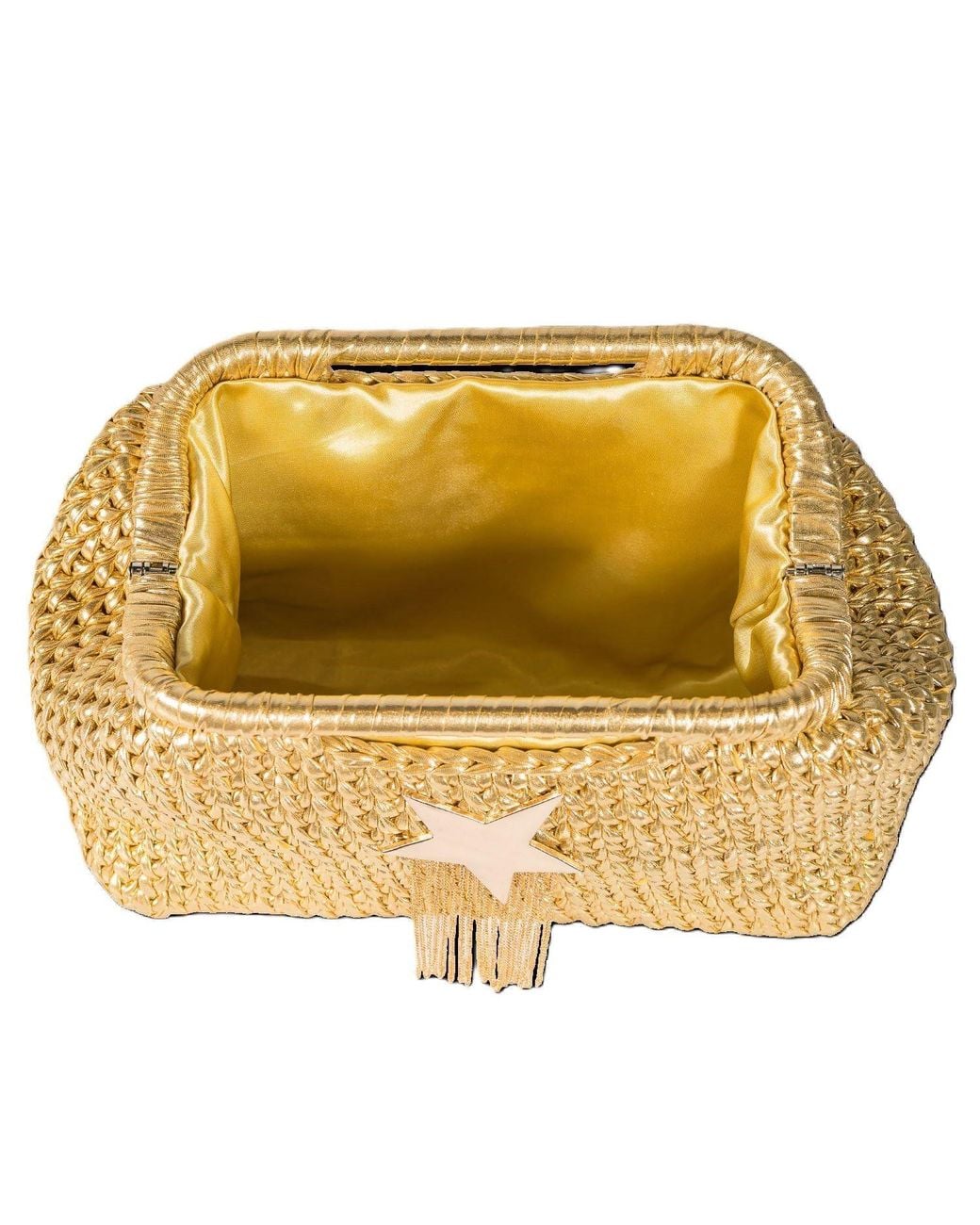 Springmoonatelier Blonde Venüs Handcrafted Metallic Yarn Bag
