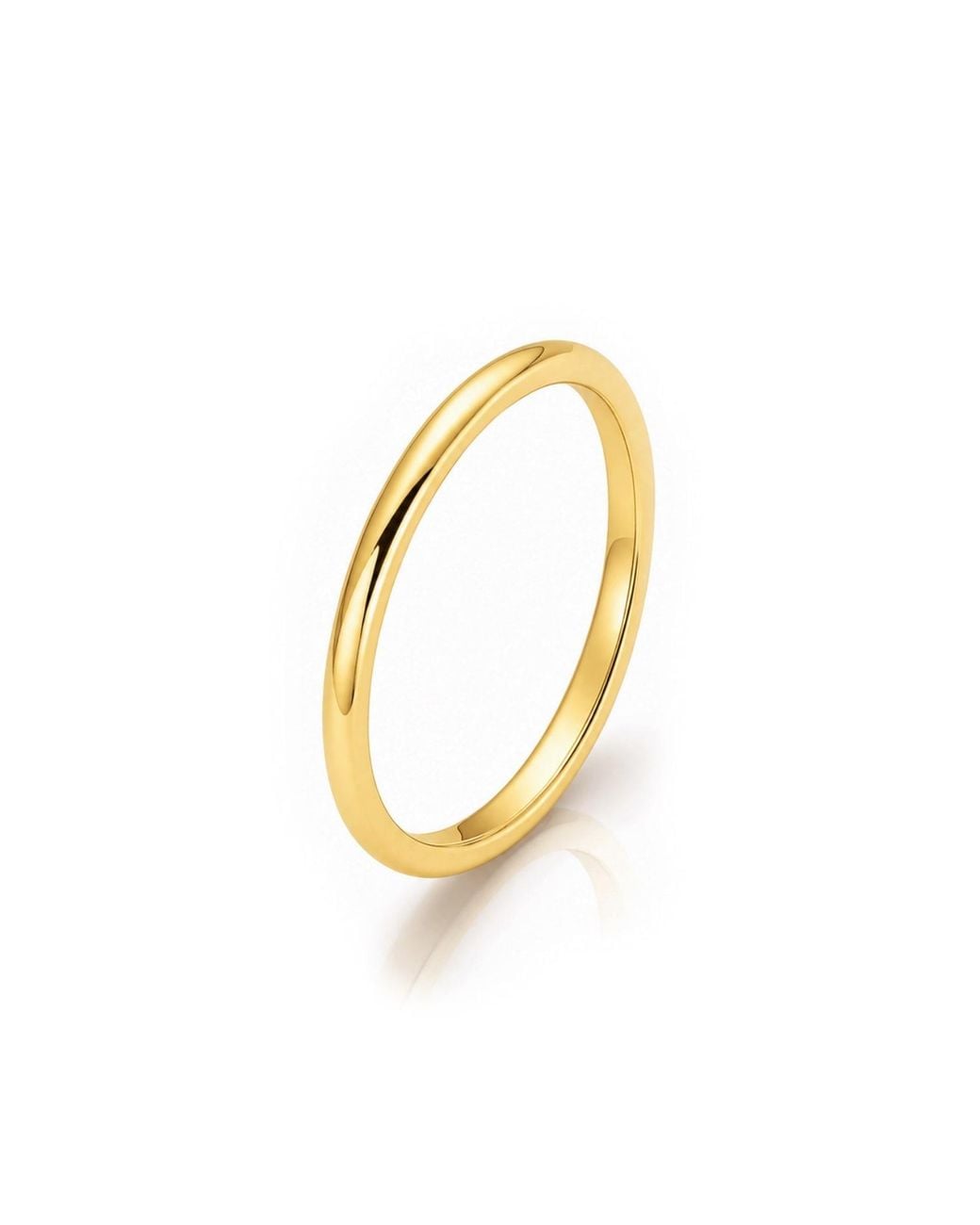 Unaloe Metallic Smooth Sterling Band With Plating: Elegant Simplicity for men