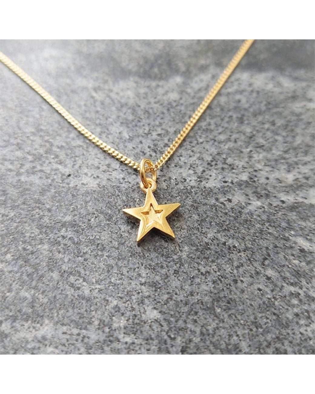 Edge Only Metallic Mini Megastar Pendant 18Ct Vermeil