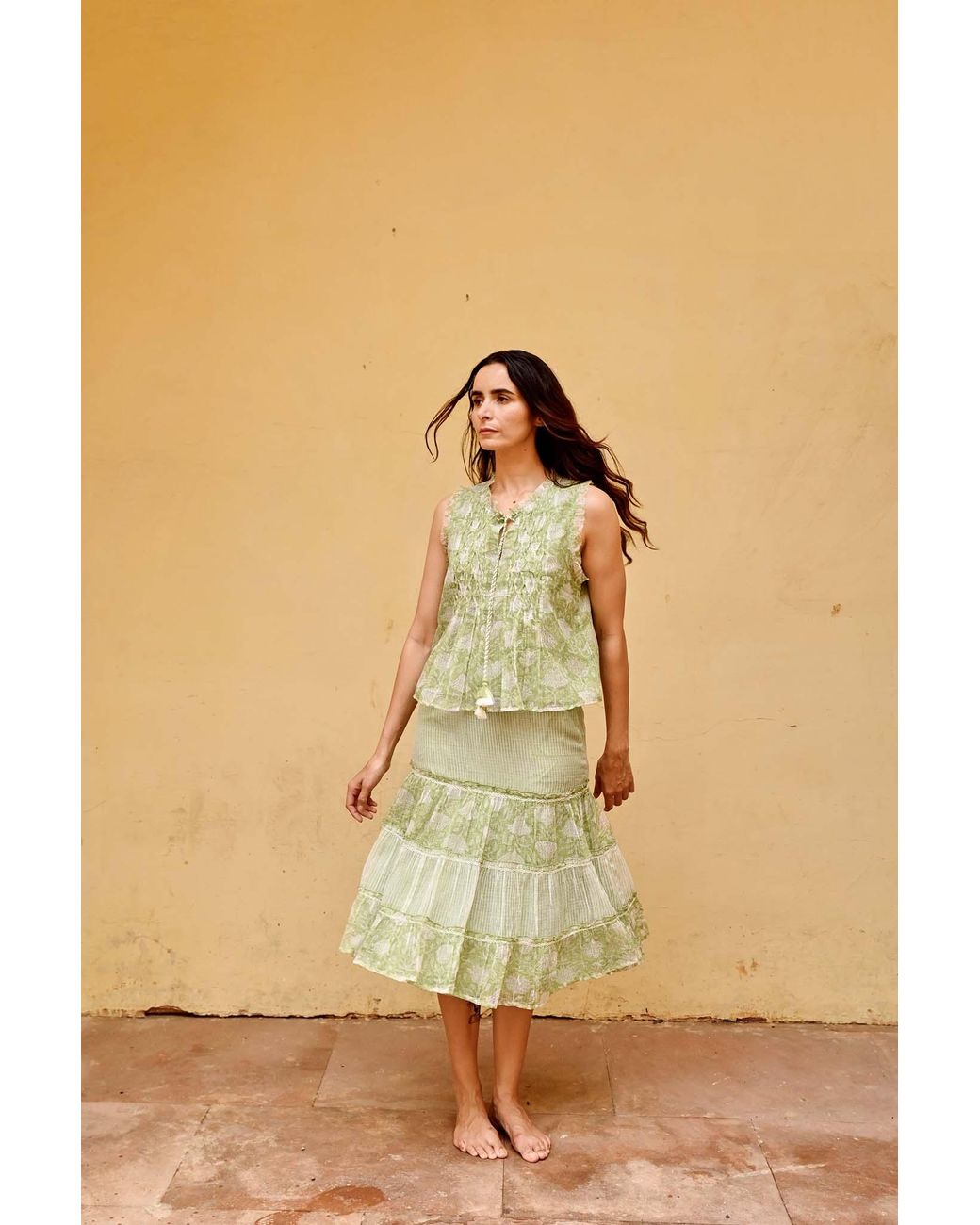 Liminal Green Lizzy Skirt