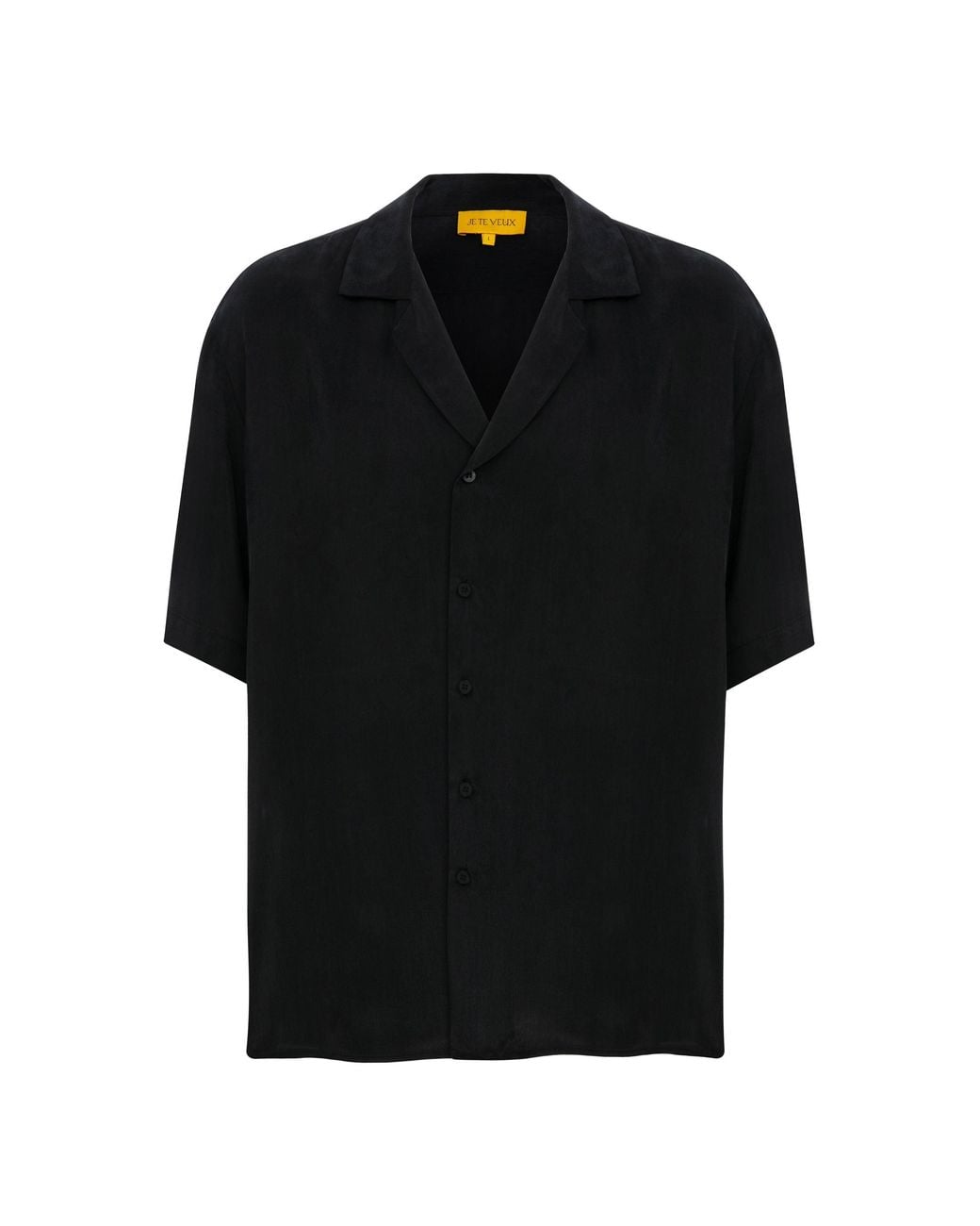 Je Te Veux Black Palm Tree Printed Sun Down Vice Shirt for men
