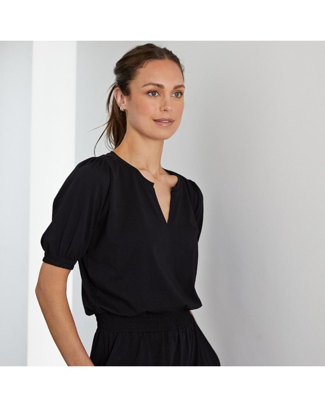 Cove Black Cuba Midi Dress With Pockets