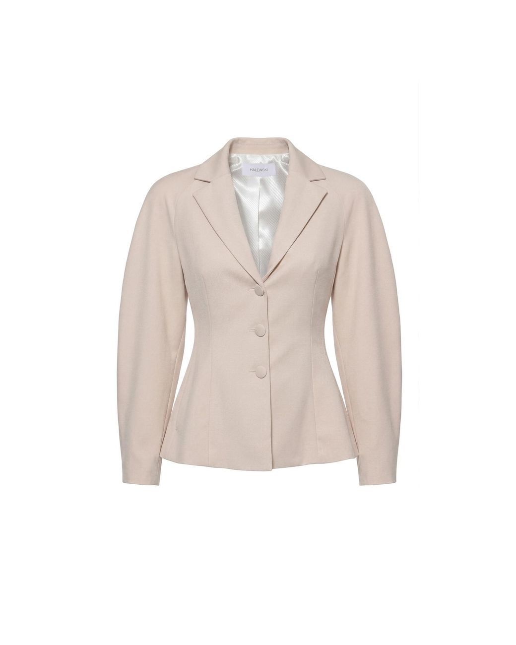 AGGI by HALEWSKI Natural Neutrals Rovena Sheer Dew Blazer