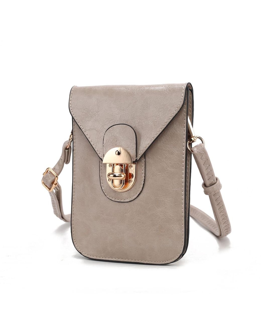 Mkf Collection - J'omor Gray Neutrals Havana Ii Phone Crossbody Bag