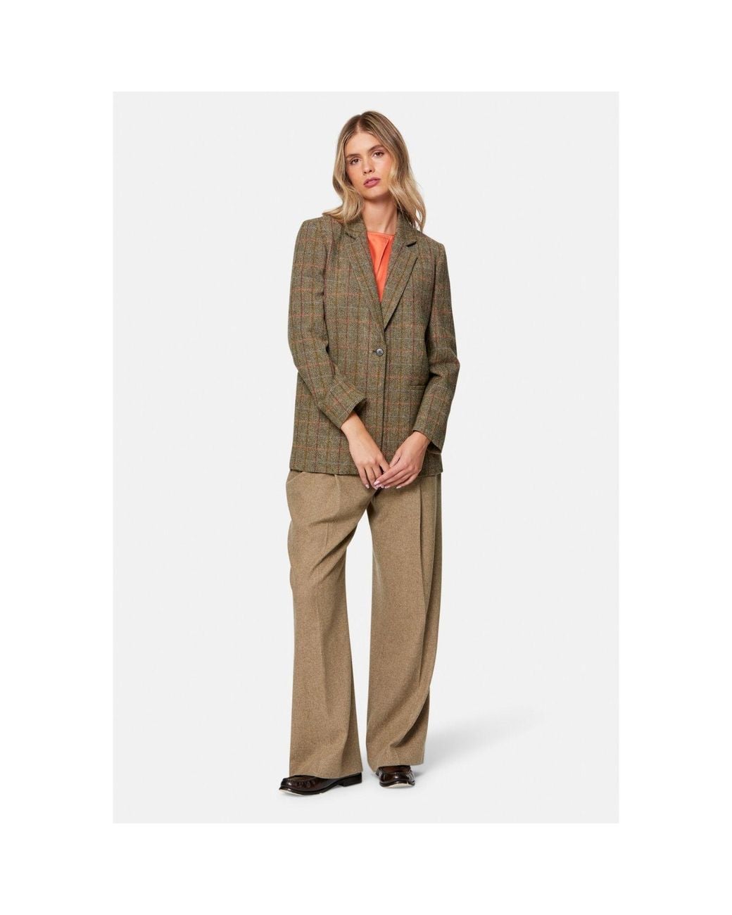 Helen Mcalinden Green Cassie Herringbone Tweed Jacket
