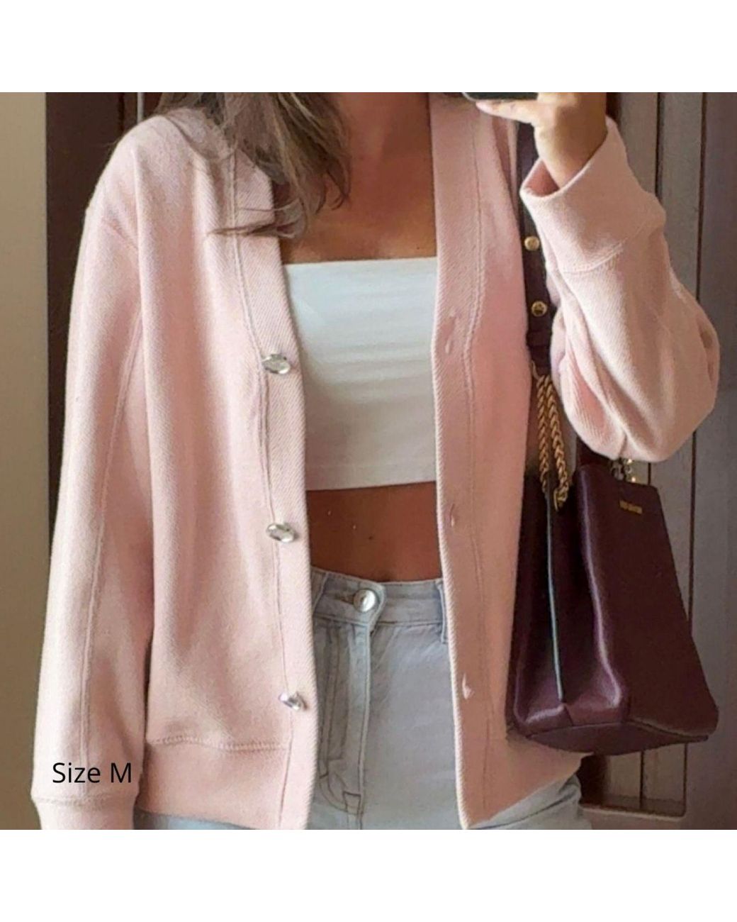 Mimhi Maison Pink Rosie Cardigan
