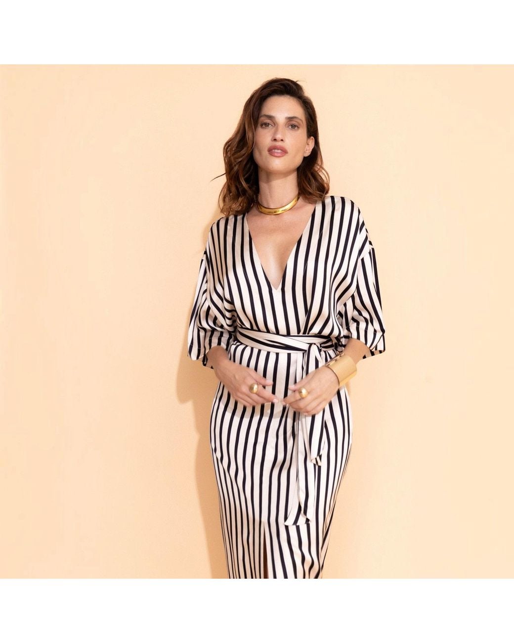 Casa Lélé White The Lana Kaftan Dress